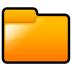 Generic Folder Orange Icon 72x72 png
